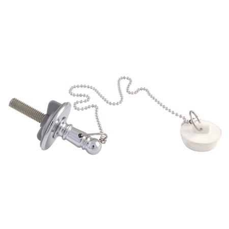 Kingston Brass Rubber Stopper Chain And Attachment for CC1001, Chrome CC1111